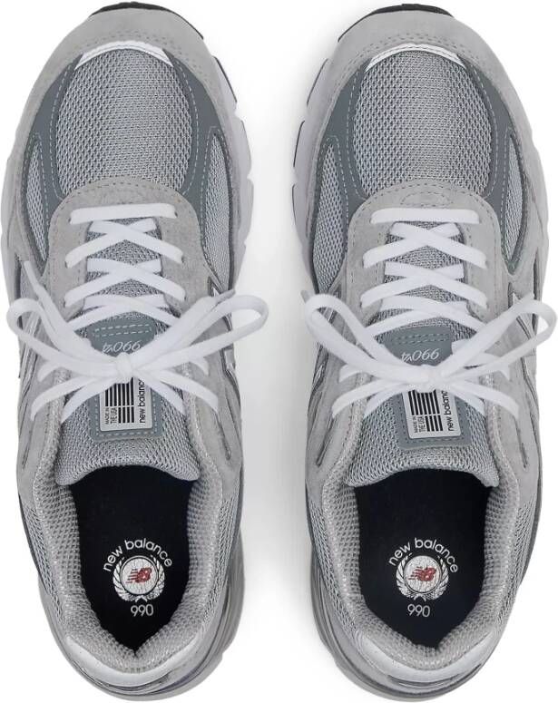 New Balance 990v4 Core Grey Silver Sneakers