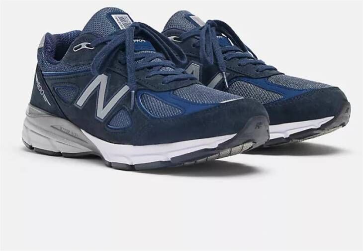 New Balance 990v4 Marine Zilver Hardloopschoen Multicolor Heren