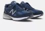 New Balance 990v4 Marine Zilver Hardloopschoen Multicolor Heren - Thumbnail 2