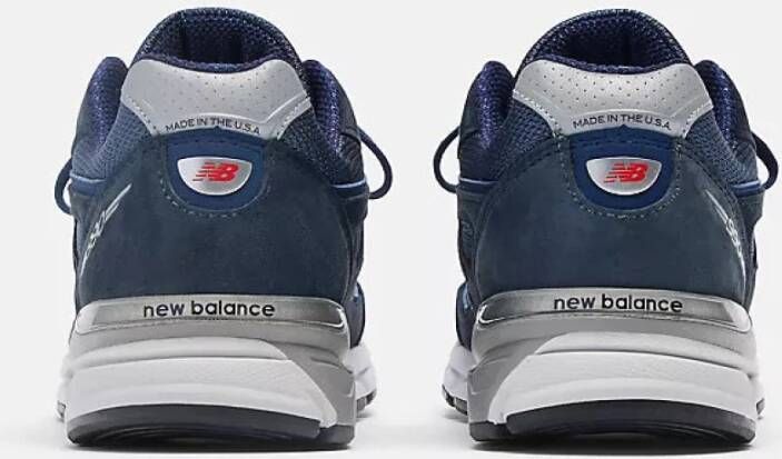 New Balance 990v4 Marine Zilver Hardloopschoen Multicolor Heren