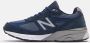 New Balance 990v4 Marine Zilver Hardloopschoen Multicolor Heren - Thumbnail 5