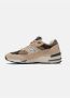 New Balance 991 V1 Finale Hardloopschoenen Beige Heren - Thumbnail 2