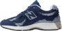 New Balance Marinegrijze Sneakers Stijlvol en Comfortabel Blauw Heren - Thumbnail 3