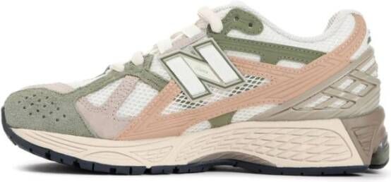 New Balance Beige Sneakers met Multicolor Panelen Multicolor Heren