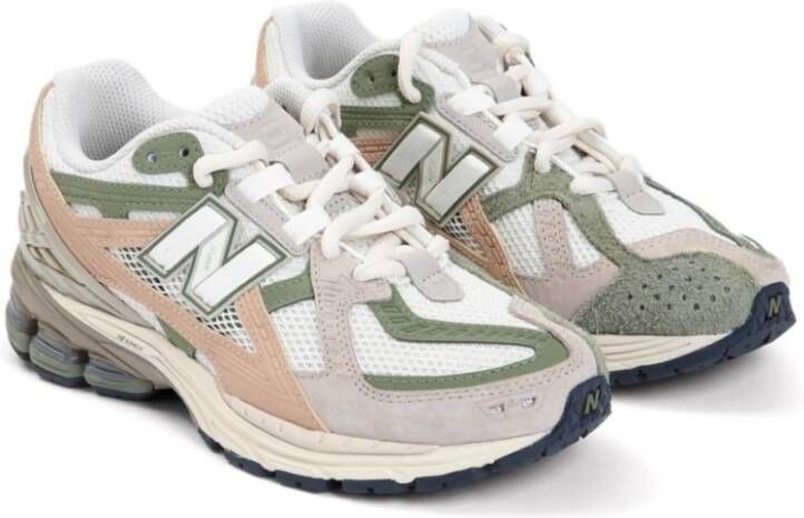 New Balance Beige Sneakers met Multicolor Panelen Multicolor Heren