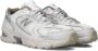 New Balance Witte Beige Sneakers Veters Rubberen Zool White Dames - Thumbnail 11