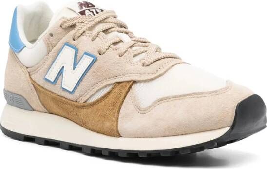 New Balance Beige Veterschoen met Gewatteerde Enkel