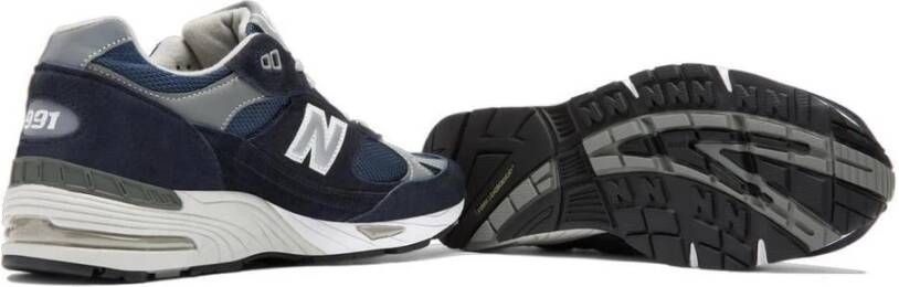 New Balance Blauw en Grijs 991 Sneakers Blauw Heren