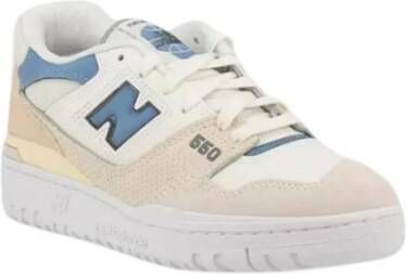 New Balance Blauwe Platte Schoenen 550 Originele Stijl Blue Heren