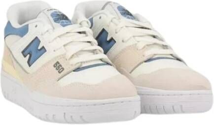 New Balance Blauwe Platte Schoenen 550 Originele Stijl Blue Heren