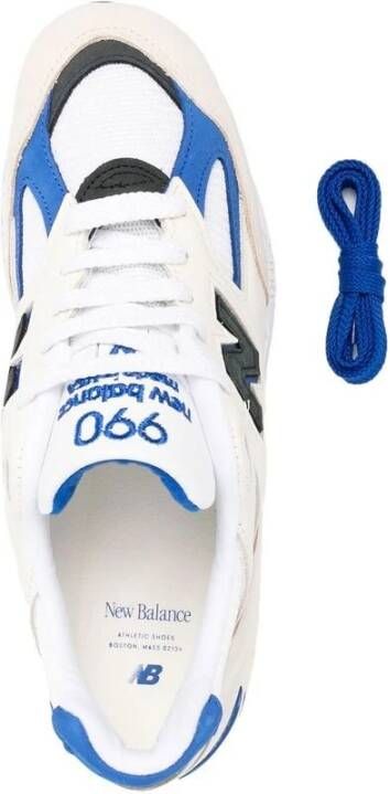 New Balance Blauw Witte Leren Sneakers Multicolor Heren