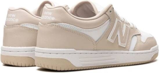 New Balance Bruine Leren Sneakers Logo Print Multicolor Dames