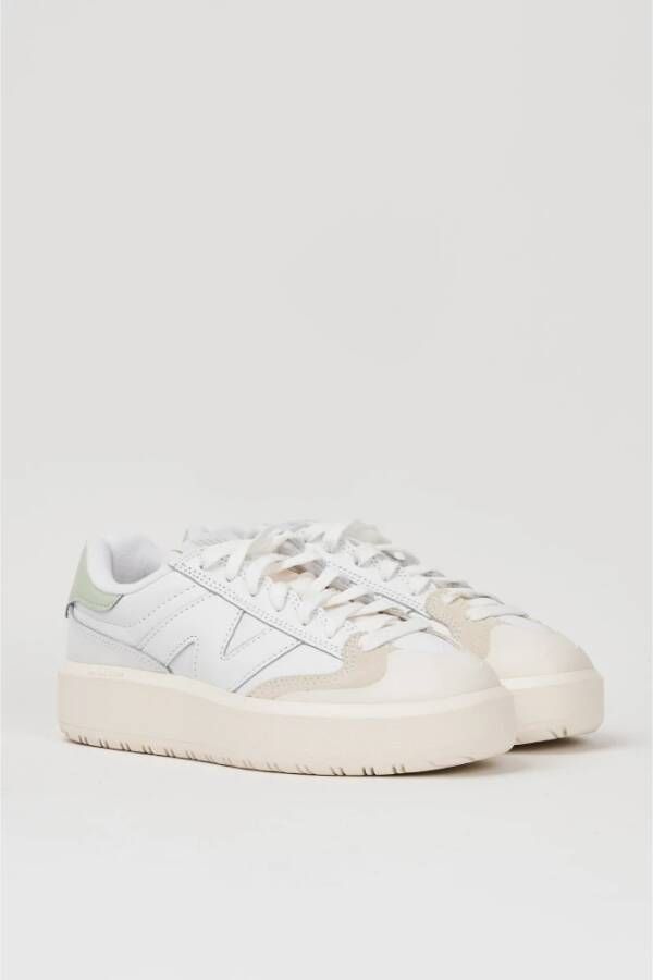 New Balance Chunky Leren Sneakers met ProCourt Design Wit Dames