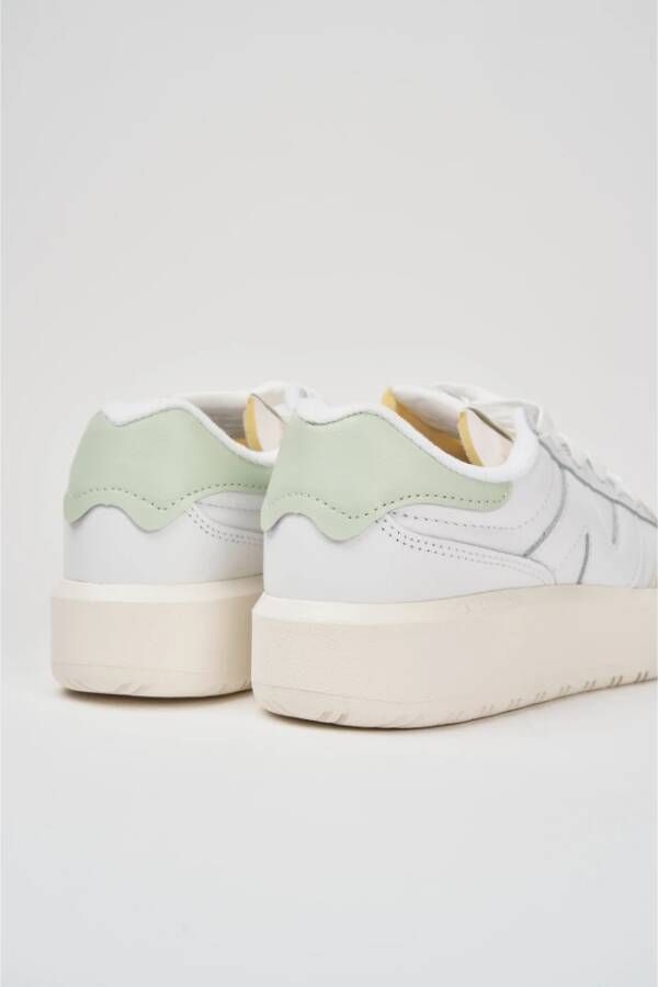 New Balance Chunky Leren Sneakers met ProCourt Design Wit Dames