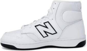 New Balance Geperforeerde Leren High Top Sneakers White Dames
