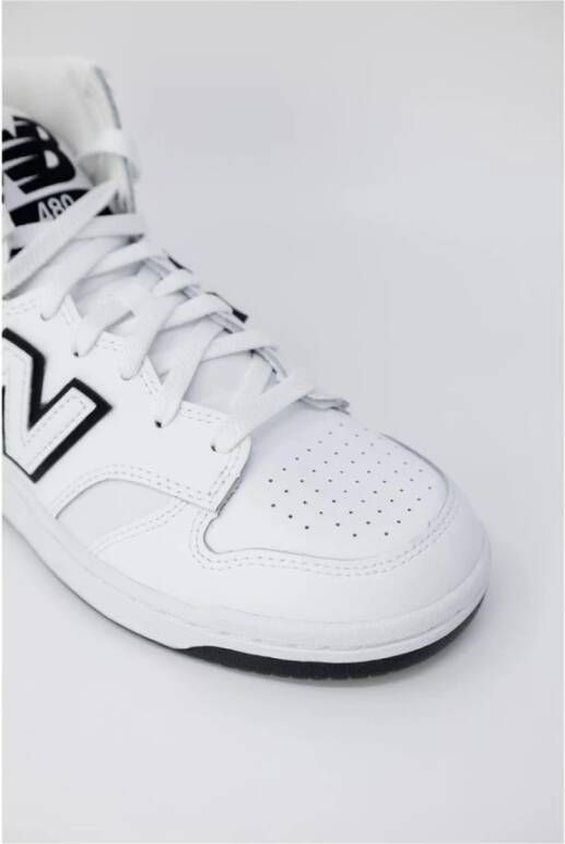 New Balance Geperforeerde Leren High Top Sneakers White Dames
