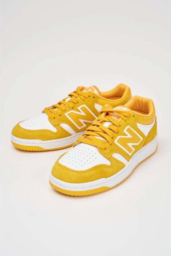 New Balance Gouden Platte Sneakers 480 Geel Heren