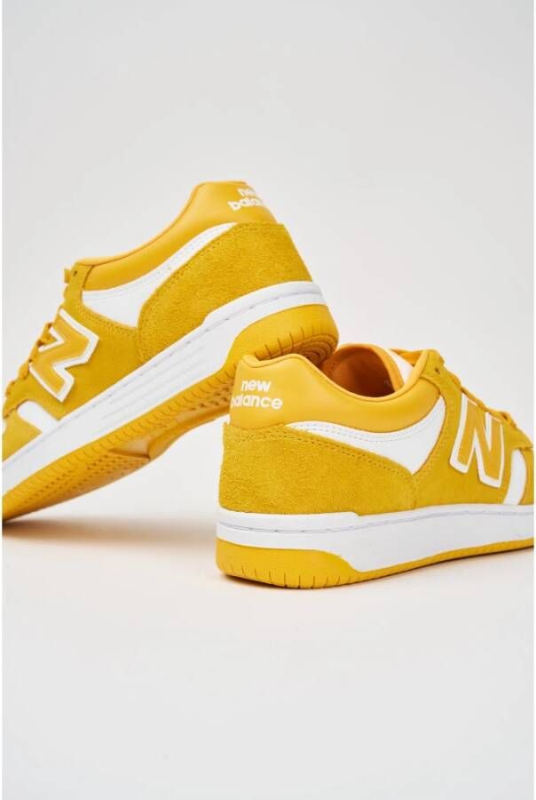 New Balance Gouden Platte Sneakers 480 Geel Heren
