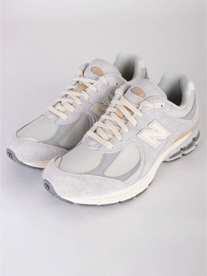 New Balance Grijze Leren Sneakers Gray Heren