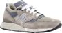 New Balance Grijze Sneakers met Veters en Patch Logo Multicolor Heren - Thumbnail 2