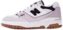 New Balance Grijze Suède Logo Sneakers Rubberen Zool Multicolor Dames - Thumbnail 2