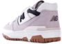 New Balance Grijze Suède Logo Sneakers Rubberen Zool Multicolor Dames - Thumbnail 4