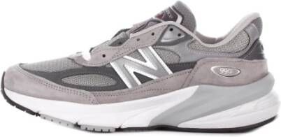 New Balance Grijze Suède Rubberen Zool Canvas Sneakers Gray Dames