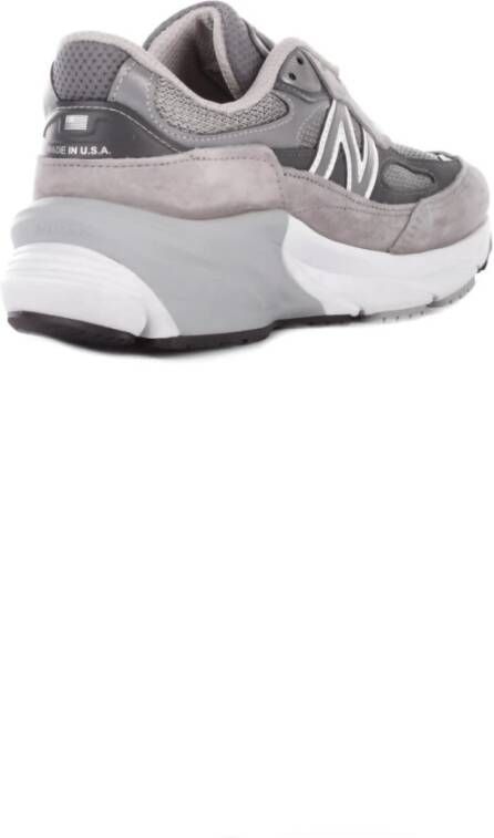 New Balance Grijze Suède Rubberen Zool Canvas Sneakers Gray Dames