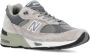 New Balance "Grijze Leren Sneakers met Reflecterende Details" Grijs Dames - Thumbnail 4