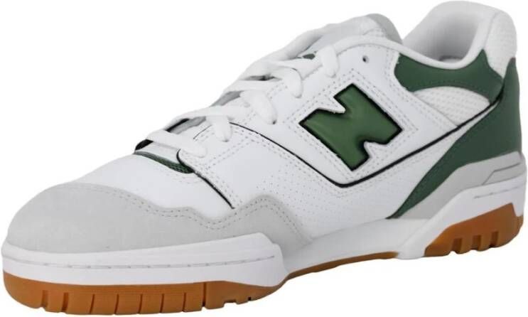 New Balance Groene Leren Slip-On Sneakers met Rubberen Zool Multicolor Heren