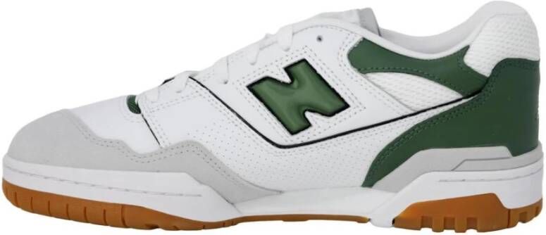 New Balance Groene Leren Slip-On Sneakers met Rubberen Zool Multicolor Heren