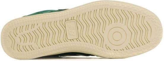 New Balance Groene Leren Sneaker Paneel Ontwerp Green Heren