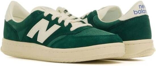 New Balance Groene Leren Sneaker Paneel Ontwerp Green Heren