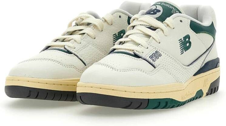 New Balance Heren Leren Sneakers met Groene Details Multicolor Heren