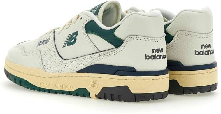 New Balance Heren Leren Sneakers met Groene Details Multicolor Heren