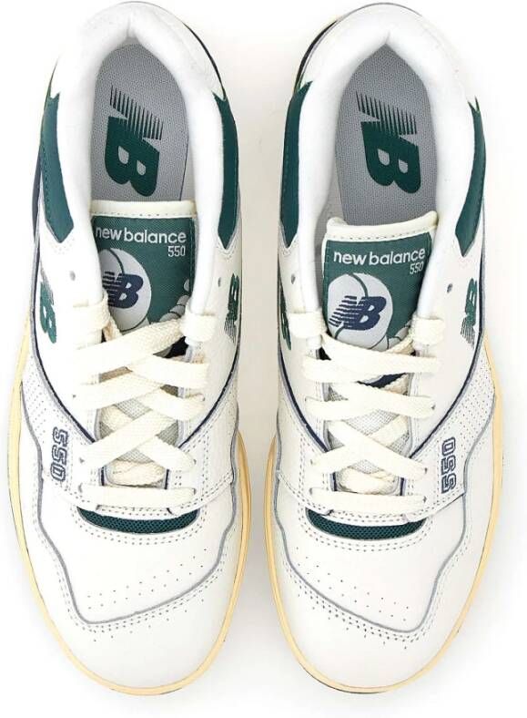 New Balance Heren Leren Sneakers met Groene Details Multicolor Heren