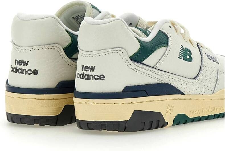 New Balance Heren Leren Sneakers met Groene Details Multicolor Heren