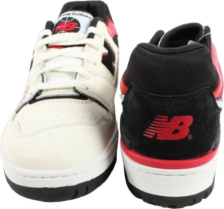 New Balance Heren Wit Rood Sneakers Bb550Str