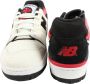 New Balance Heren Wit Rood Sneakers Bb550Str - Thumbnail 4