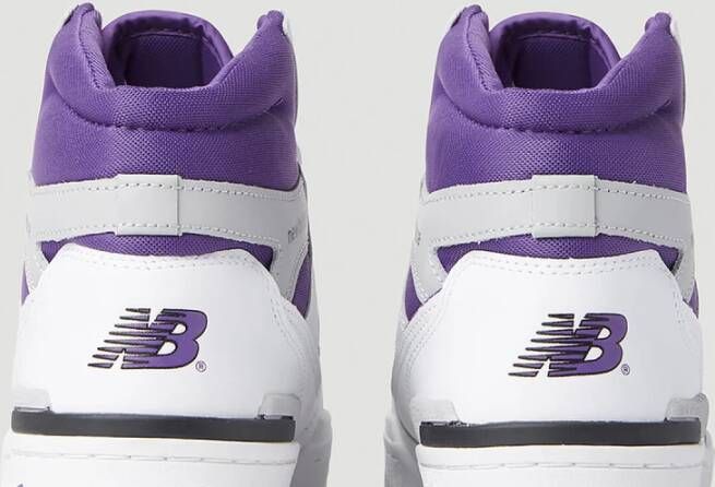 New Balance Hoge Top Leren Sneakers Purple Heren