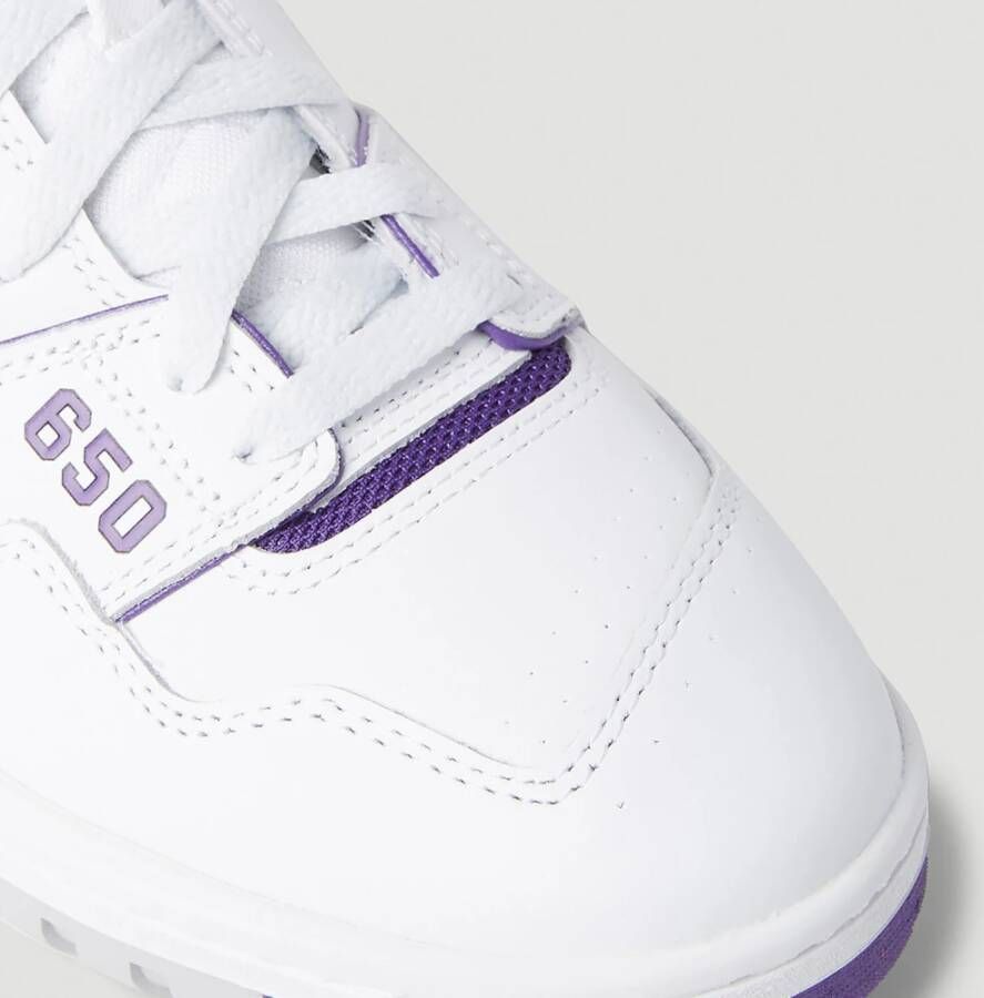 New Balance Hoge Top Leren Sneakers Purple Heren