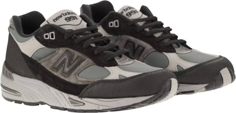 New Balance Klassieke 991 Sneakers met ABZORB-demping Black Heren