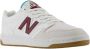 New Balance Klassiek 480 Laag Wit & Bourgondië Multicolor - Thumbnail 19