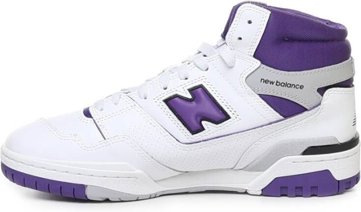 New Balance Klassieke Leren Hoge Sneakers Wit Heren