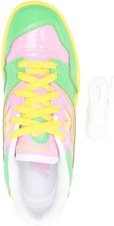 New Balance Kleurrijke Leren Sneakers met Logodetail Multicolor Dames