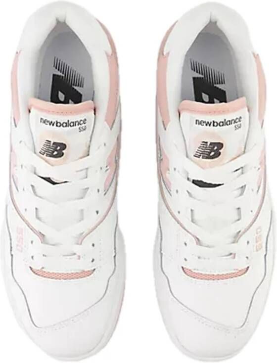 New Balance Leren Basketbalgeïnspireerde Sneaker White Dames