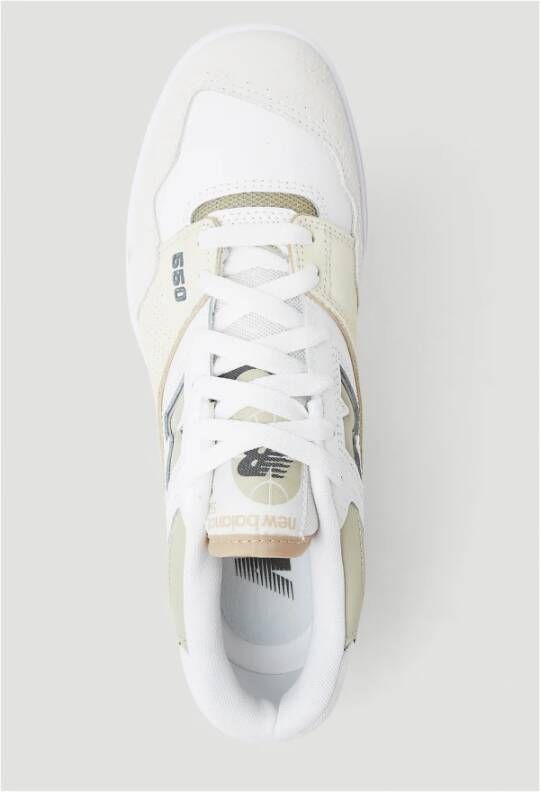 New Balance Leren sneakers met tonale panelen Wit Heren