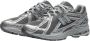 New Balance Grijze Sneakers Logo Stof Suède Rubber Gray Heren - Thumbnail 16