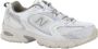 New Balance Witte Beige Sneakers Veters Rubberen Zool White Dames - Thumbnail 7