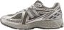 New Balance Grijze Sneakers Logo Stof Suède Rubber Gray Heren - Thumbnail 16